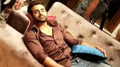 Pearl V Puri turns sleeping beauty on Bepannah Pyaarr set