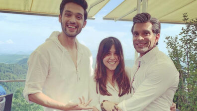 Ekta Kapoor, Parth Samthaan and Karan Singh Grover have fun in Switzerland