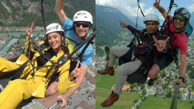 Kasautii Zindagii Kay: Erica Fernandes and Karan Singh Grover enjoy paragliding in Switzerland