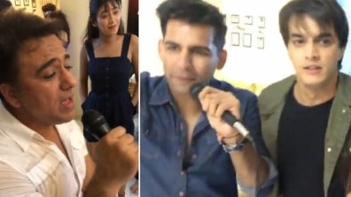 Shivangi Joshi, Mohsin Khan along with Yeh Rishta Kya Kehlata Hai team enjoy a fun karaoke session