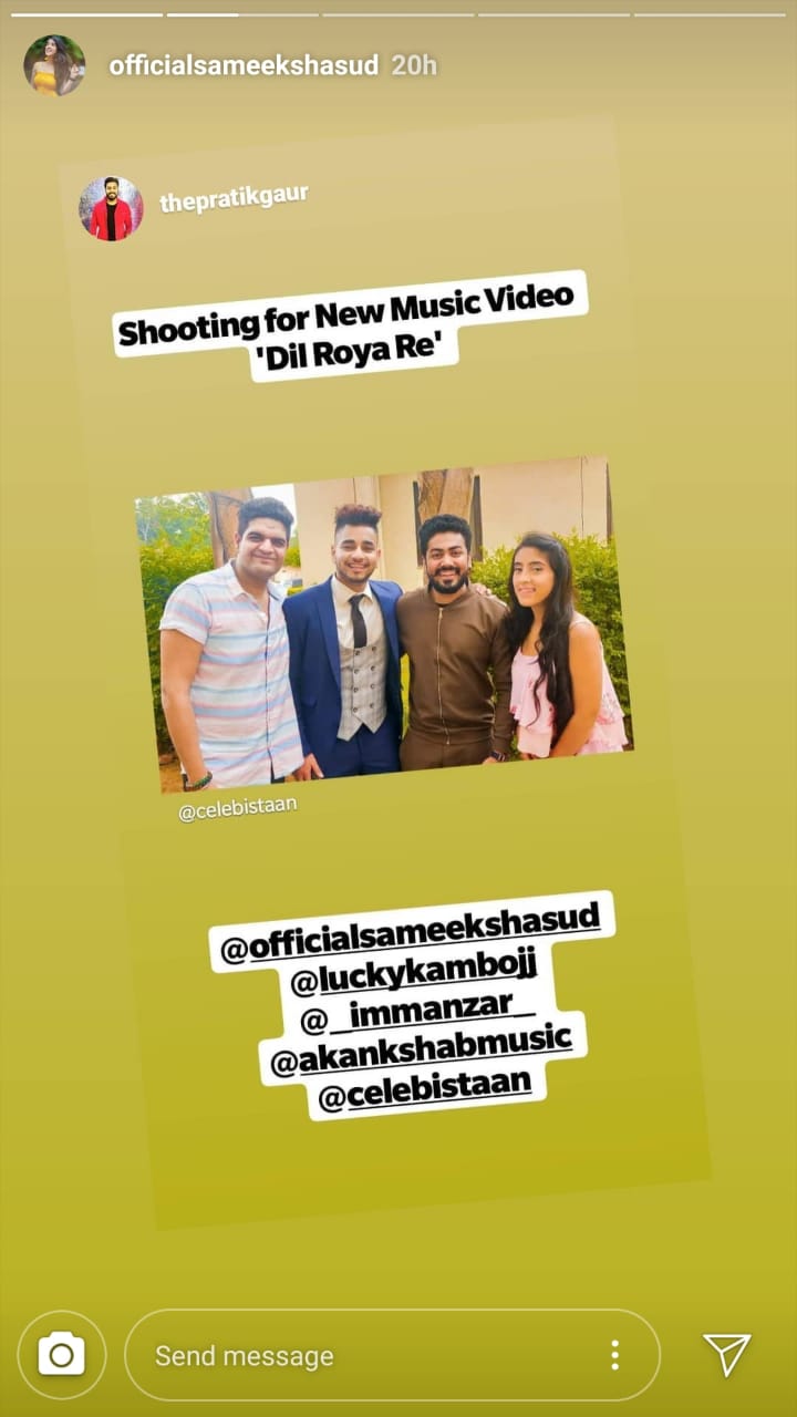 TikTok fame Sameeksha Sud shoots for a music video 1