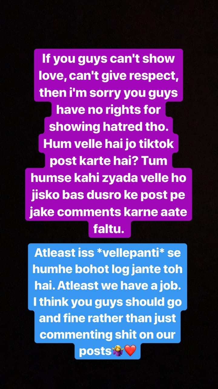 TikTok star Aashika Bhatia lashes out at body shamers