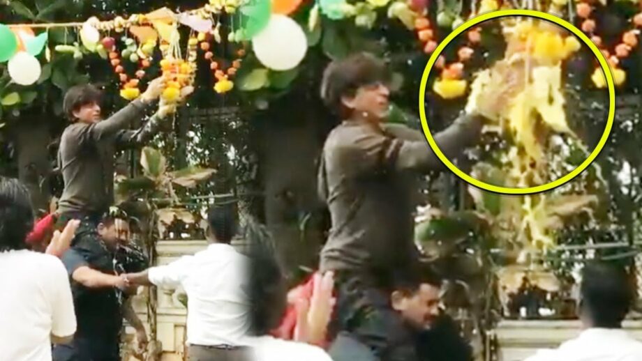 Shah Rukh Khan's Dahi Handi moment