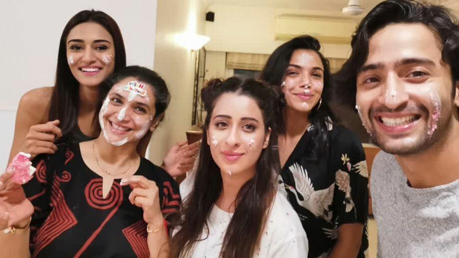 Shaheer Sheikh, Erica Fernandes celebrated on-screen mother Supriya Pilgaonkar's birthday