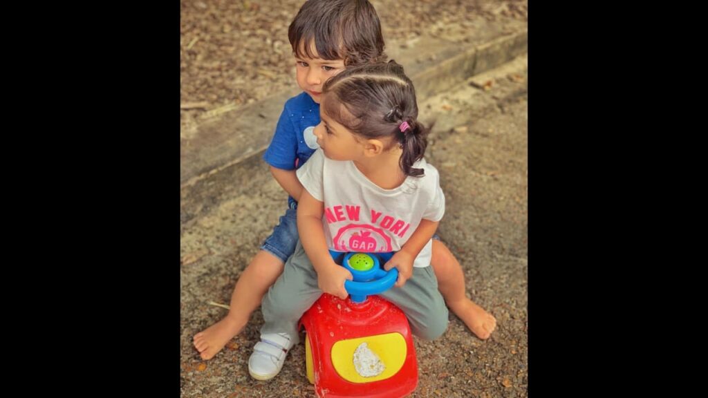 Taimur and Inaaya Kemmu's adorable rakhi celebration