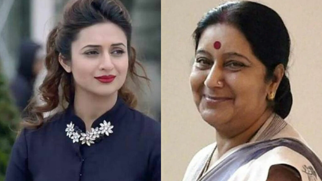 Yeh Hai Mohabbatein actress Divyanka Tripathi pays tribute to Sushma Swaraj