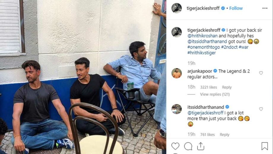 Arjun Kapoor, Tiger Shroff and Siddharth Anand have a fun banter