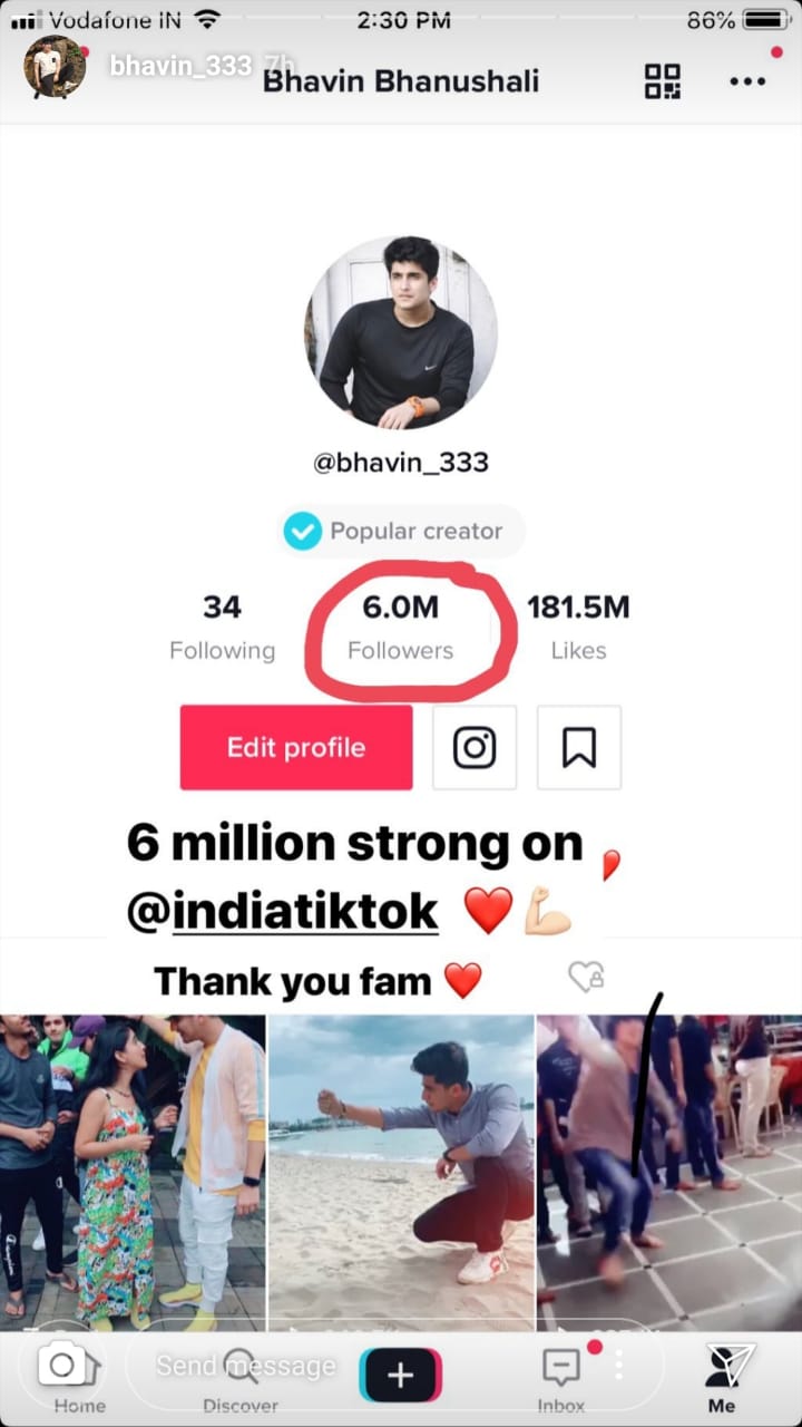 Bhavin Bhanushali hits new success on TikTok 