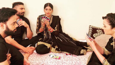 Choti Sarrdaarni actors Nimrit, Amal, Abhilasha enjoy a fun game of UNO on set