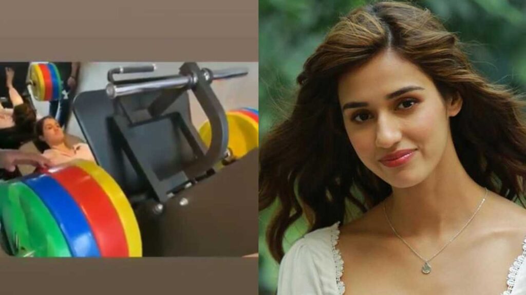 Disha Patani doing heavy workout