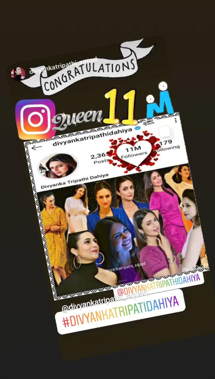 Divyanka Tripathi completes 11 million followers on Instagram 1