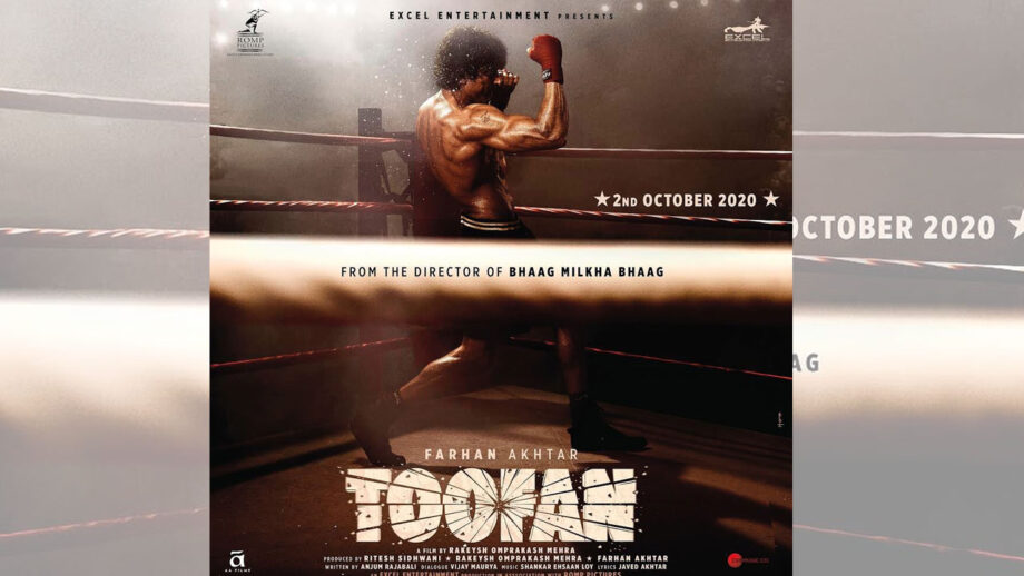 Farhan Akhtar flexes his biceps to perfection in Toofan poster