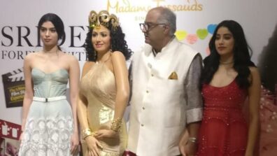 Iconic Sridevi’s statue unveiled at Madame Tussaud’s, Singapore, family emotional