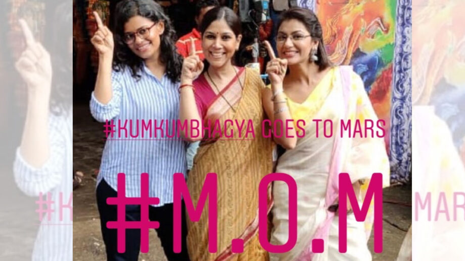 MOM actresses Sakshi Tanwar and Palomi Ghosh shoot for Kumkum Bhagya