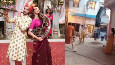 Mudit Nayar and Rishina Kandhari play gully cricket on Ishaaron Ishaaron Mein sets