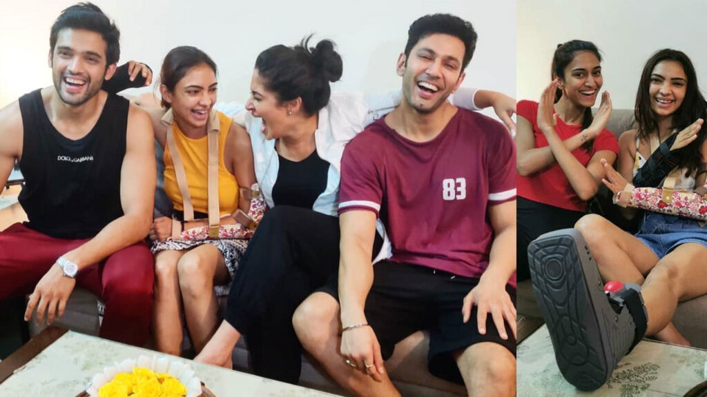 Parth Samthaan, Erica Fernandes visit injured Pooja Banerjee to celebrate one year of Kasautii Zindagii Kay