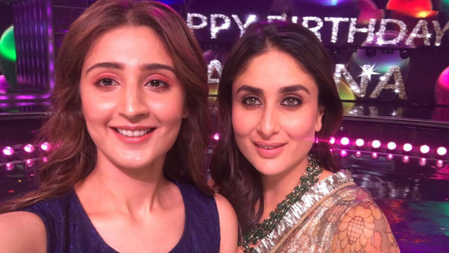 Pop sensation Dhvani Bhanushali's fan moment with Kareena Kapoor Khan on Dance India Dance set