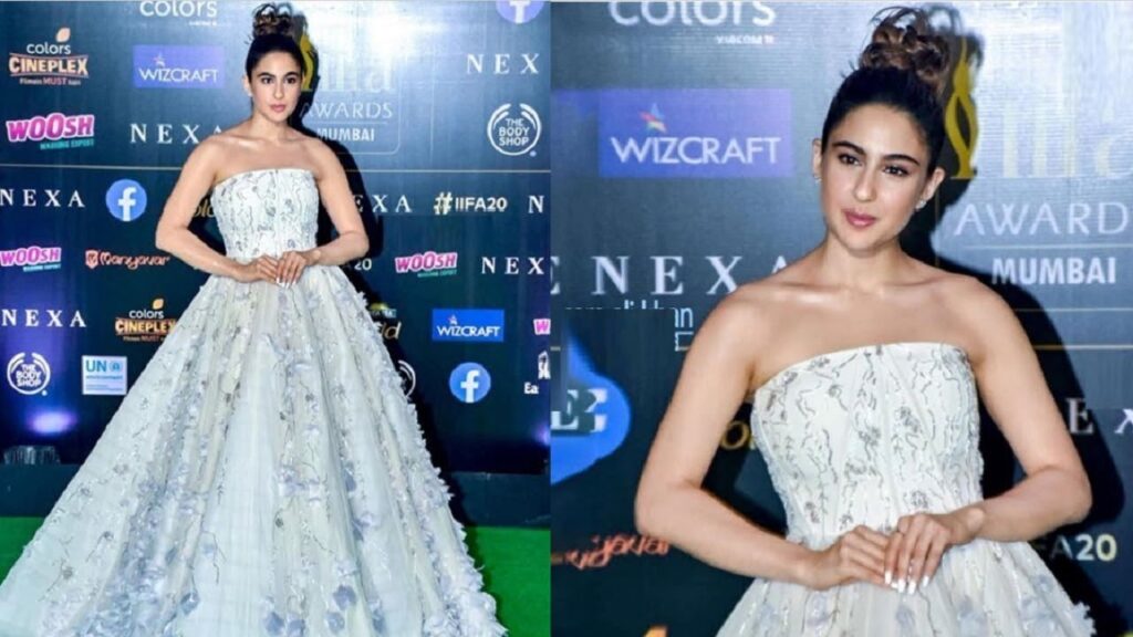 Sara Ali Khan bags the award for the 'Best Debut Female' as she sizzles in an all-white gown