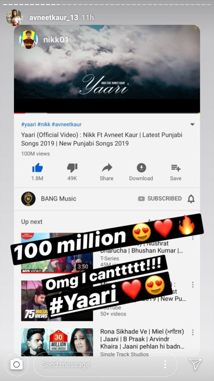 TikTok star Avneet Kaur is now a millionaire