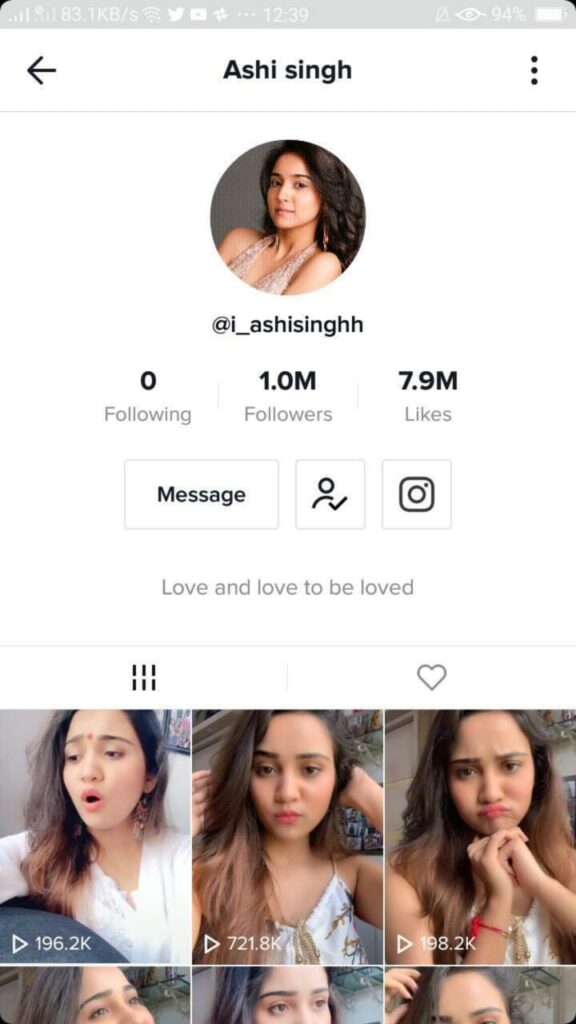 Yeh Un Dinon Ki Baat Hai fame Ashi Singh completes 1 million followers on TikTok