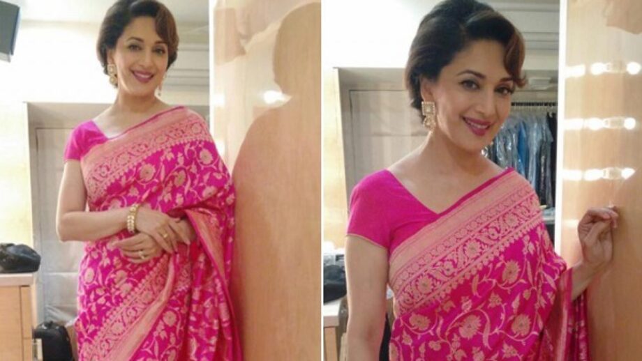 Madhuri Dixit Nene goes pink in her desi avatar