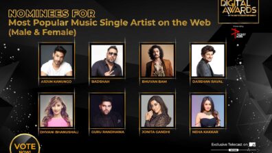 Vote Now: Most Popular Music Single Artist on the Web (Male & Female)? Arjun Kanungo, Badshah, Bhuvan Bam, Darshan Raval, Dhvani Bhanushali, Guru Randhawa, Jonita Gandhi, Neha Kakkar