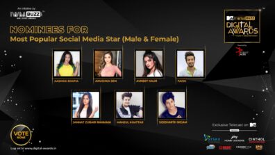 Vote Now: Most Popular Social Media Star (Male & Female)? Aashika Bhatia, Anushka Sen, Avneet Kaur, Faisu, Jannat Zubair Rahmani, Manjul Khattar, Siddharth Nigam
