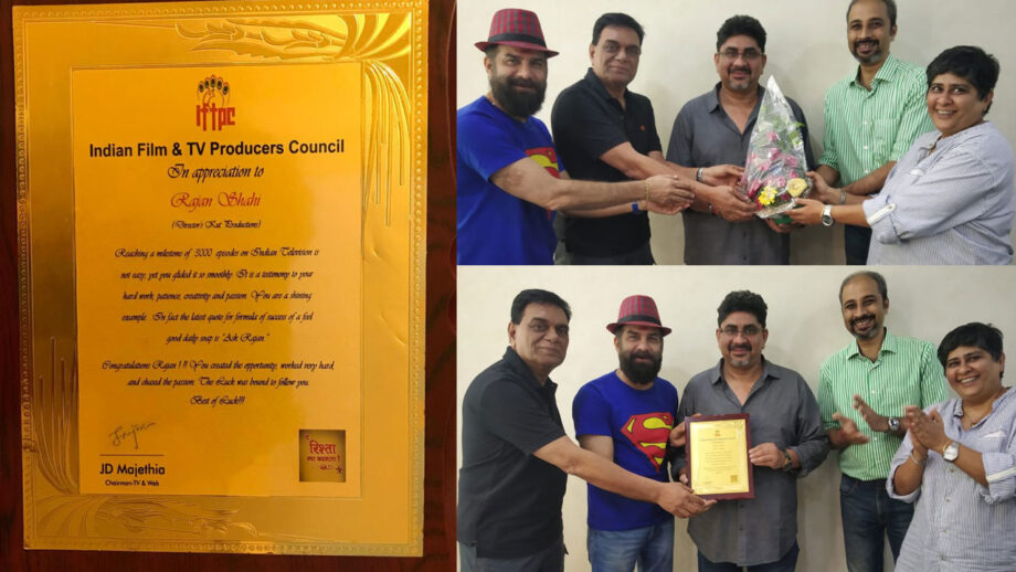 Yeh Rishta Kya Kehlata Hai Producer Rajan Shahi felicitated by IFTPC