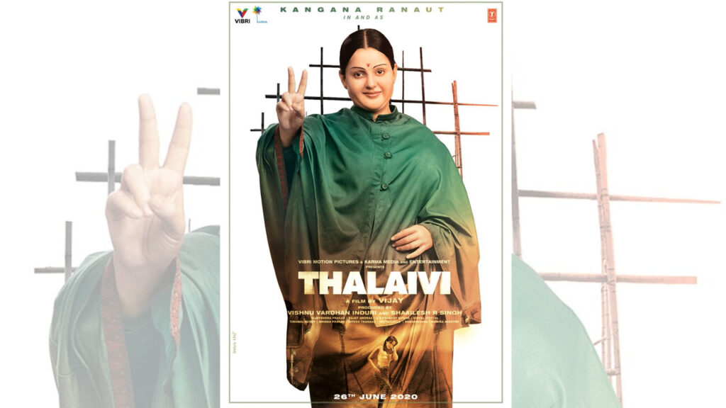 Kangana Ranaut is unrecognizable as Jayalalitha in the Thalaivi poster