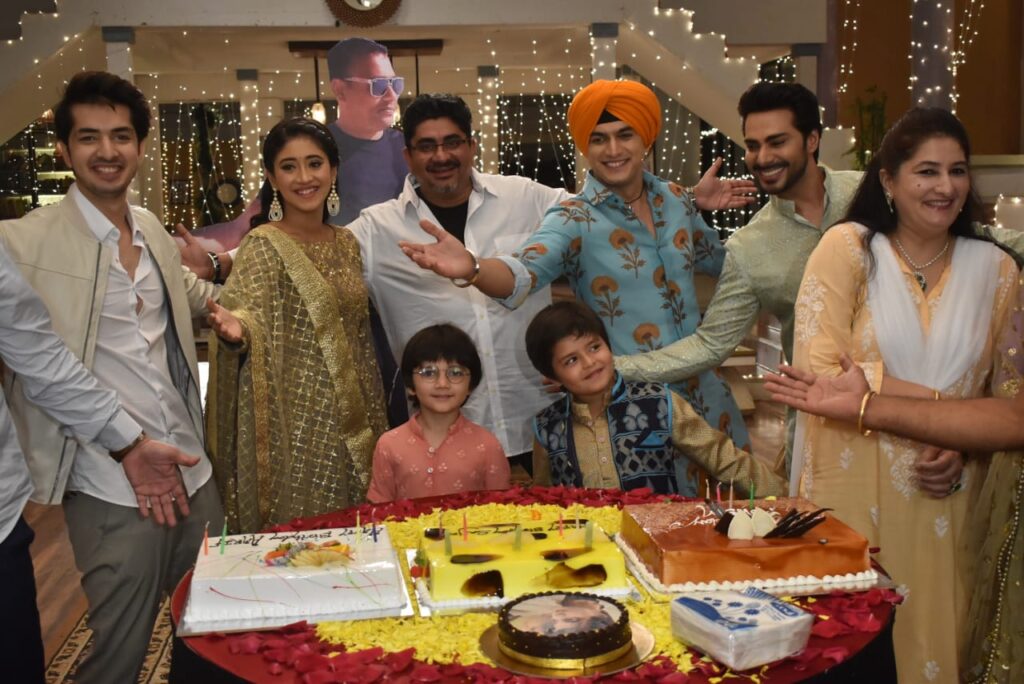 Mohsin Khan's birthday celebration on Rajan Shahi's set!