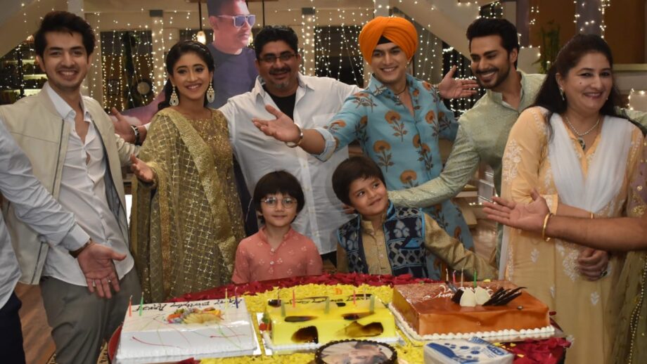 Mohsin Khan's birthday celebration on Rajan Shahi's set!