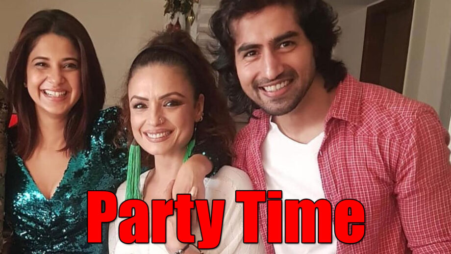 Bepannaah couple Jennifer Winget and Harshad Chopda party hard