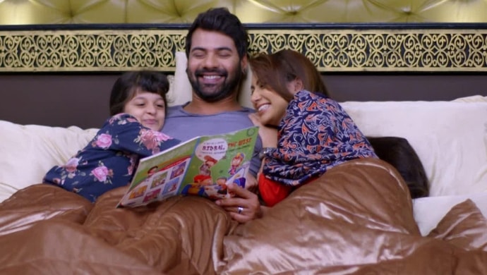 Moments when Shabir Ahluwalia was daddy-cool in Kumkum Bhagya - 4