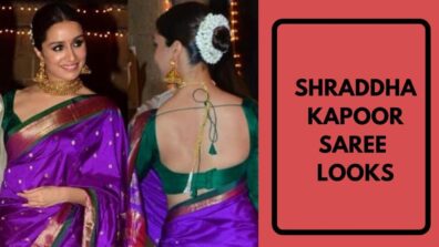 Shraddha Kapoor’s traditional saree look