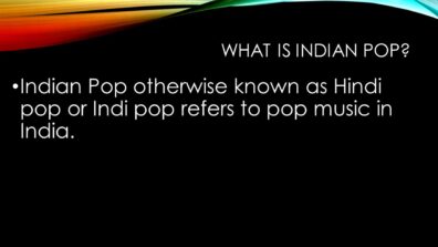 The Rise and Fall of Indipop