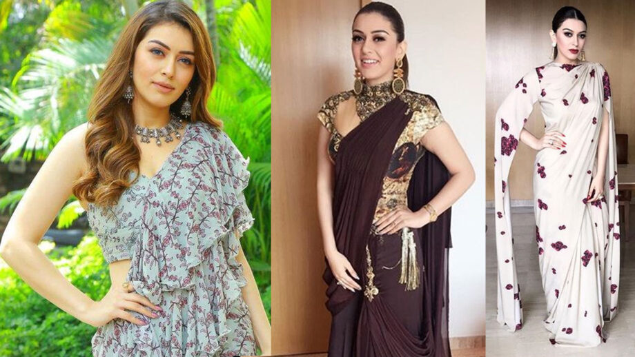 3 occasions when Hansika Motwani nailed her saree look