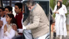 Karan Johar, Aishwarya Rai Bachchan, Rishi Kapoor, Abhishek Bachchan and Amitabh Bachchan arrive for Ritu Nanda’s funeral