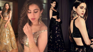 4 times Sara Ali Khan has nailed her look in glitter lehenga