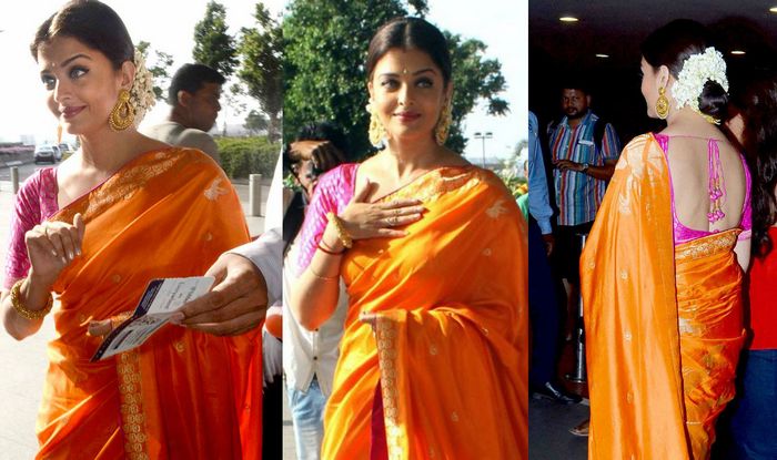 Aishwarya Rai Bachchan and Priyanka Chopra Jonas: Who looks attractive and gorgeous in a Banarasi saree? - 3