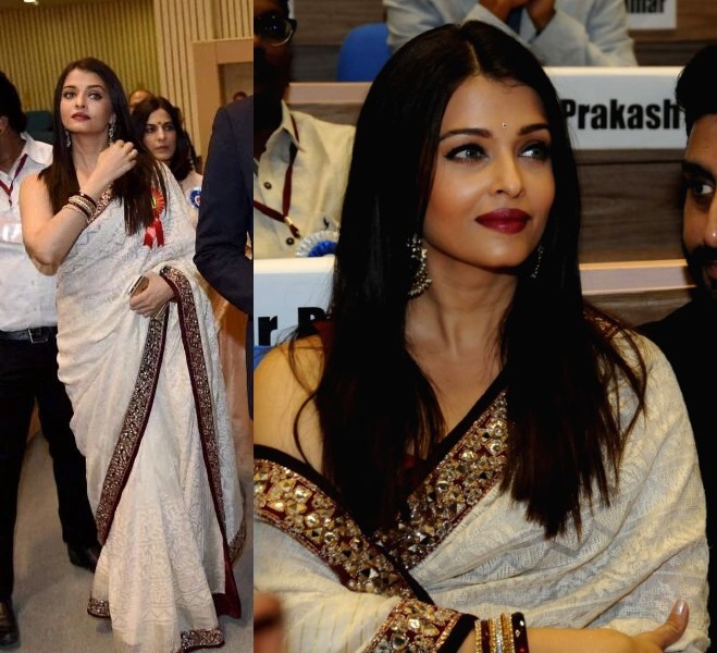 Aishwarya Rai Bachchan in Sabyasachi Or Manish Malhotra Saree: Who’d you prefer? - 4