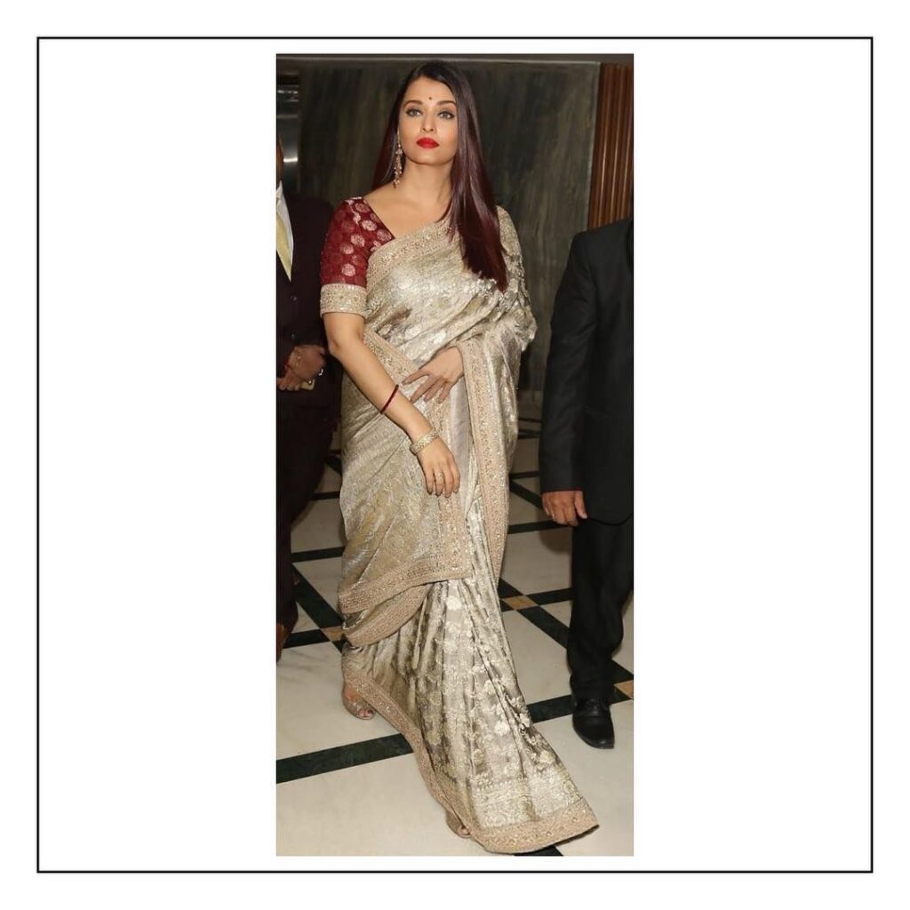 Aishwarya Rai Bachchan in Sandeep Khosla Or Sabyasachi Saree: Which Outfit Rules The Style Quotient? - 1