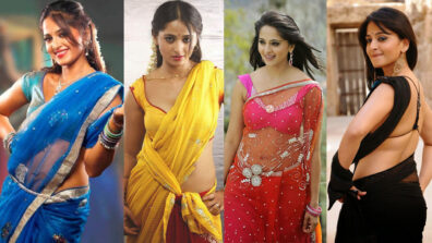 Anushka Shetty hottest saree look