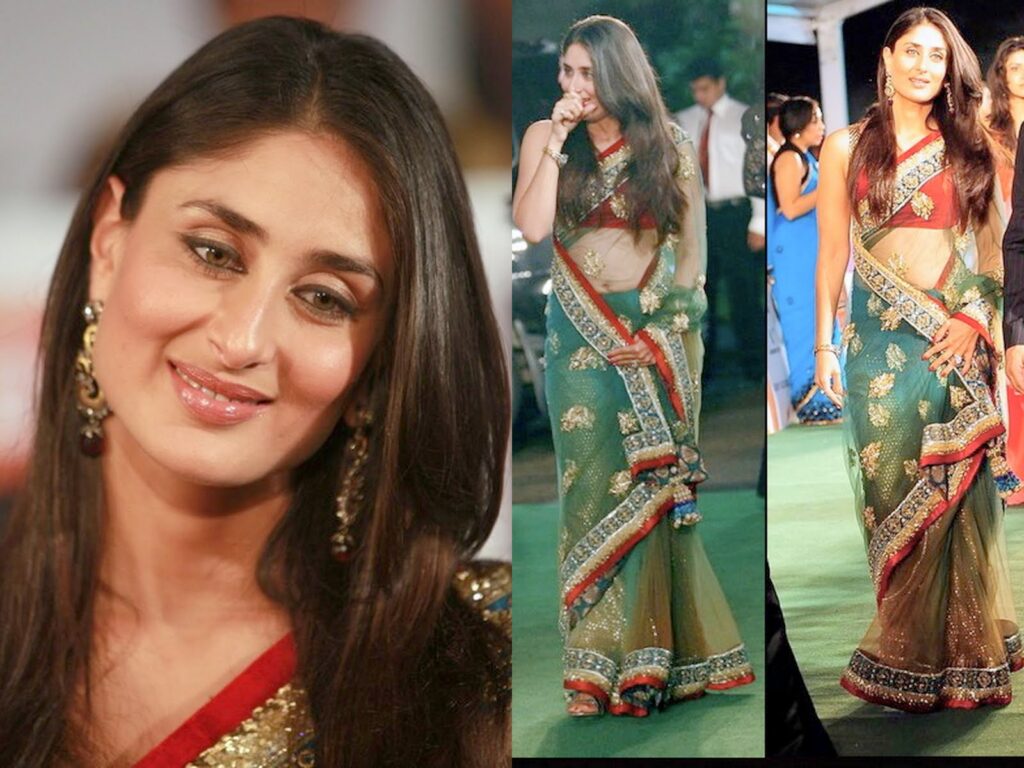 Karisma Kapoor Vs Kareena Kapoor in Manish Malhotra saree. Who wore it better? - 4