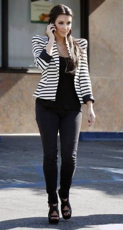 Kim Kardashian’s Striped Outfits Is Perfect For Fall - 4