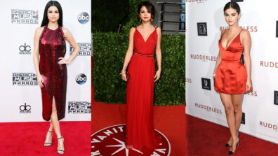 RED ALERT Glam looks of Selena Gomez