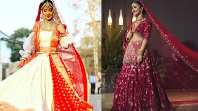 Shivangi Joshi vs Hina Khan: Who looks fresh and stunning in Bridal Lehenga look?