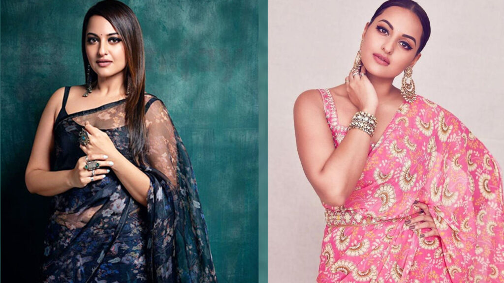 Sonakshi Sinha Stuns Completely In Floral Saree