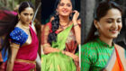 Steal Glamorous Saree Blouse Designs From Anushka Shetty’s Wardrobe