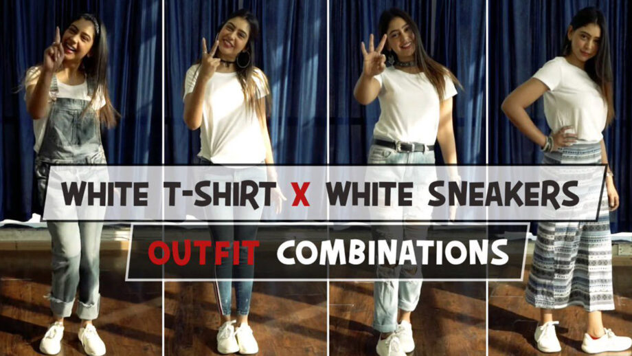 Take tips from Niti Taylor: Amazing hacks to style yourself with a white tee and white sneakers