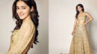 When Ananya Panday stunned in a golden lehenga
